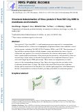 Cover page: Structural determination of virus protein U from HIV-1 by NMR in membrane environments