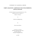 Cover page: DEEP LEARNING METHODS FOR ENGINEERING APPLICATIONS.
