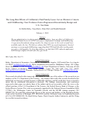 Cover page of The Long-Run Effects of California’s Paid Family Leave Act on Women’s Careers and Childbearing: New Evidence from a Regression Discontinuity Design and US Tax Data