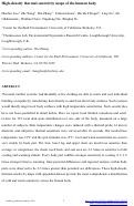 Cover page: High-density thermal sensitivity maps of the human body
