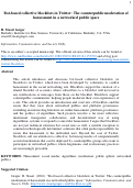 Cover page: Bot-based collective blocklists in Twitter: The counterpublic moderation of harassment in a networked public space