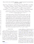 Cover page of Baryon fraction from the BAO amplitude: A consistent approach to parametrizing perturbation growth
