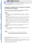 Cover page: Treatment for occult breast cancer: A propensity score analysis of the National Cancer Database.