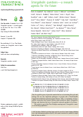 Cover page: Strongyloides questions-a research agenda for the future.