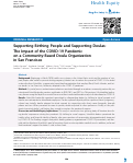 Cover page: Supporting Birthing People and Supporting Doulas: The Impact of the COVID-19 Pandemic on a Community-Based Doula Organization in San Francisco.