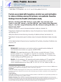 Cover page: Factors associated with hazardous alcohol use and motivation to reduce drinking among HIV primary care patients: Baseline findings from the Health &amp; Motivation study