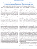 Cover page: Characteristics of Adult Outpatients and Inpatients with COVID-19 — 11 Academic Medical Centers, United States, March–May 2020