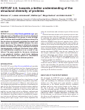 Cover page: FATCAT 2.0: towards a better understanding of the structural diversity of proteins.