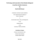 Cover page: The Ecology and Conservation of the Critically Endangered Cross River Gorilla in Cameroon