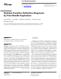 Cover page: Nodular Fasciitis: Definitive Diagnosis by Fine Needle Aspiration