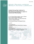 Cover page: Detailed Energy Data Collection for Miscellaneous and Electronic Loads in a Commercial Office Building