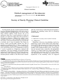 Cover page: Medical management of first-trimester abortion