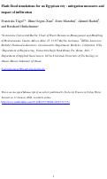 Cover page: Flash flood simulations for an Egyptian city - mitigation measures and impact of infiltration
