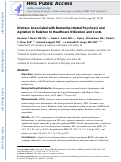 Cover page: Distress Associated with Dementia-Related Psychosis and Agitation in Relation to Healthcare Utilization and Costs