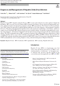 Cover page: Diagnosis and Management of Hepatitis Delta Virus Infection