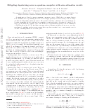 Cover page of Mitigating depolarizing noise on quantum computers with noise-estimation circuits