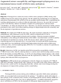 Cover page: Augmented seizure susceptibility and hippocampal epileptogenesis in a translational mouse model of febrile status epilepticus