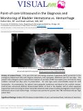 Cover page: Point-of-care Ultrasound in the Diagnosis and Monitoring of Bladder Hematoma vs. Hemorrhage
