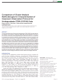 Cover page: Comparison of Cluster Analysis Methodologies for Characterization of Classroom Observation Protocol for Undergraduate STEM (COPUS) Data