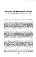 Cover page: Mak's Sothren Tothe: A Philological and Critical Study of the Dialect Joke in the Second Shepherd's Play