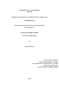 Cover page: Validation and Verification of Modular Software Applications