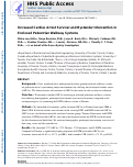 Cover page: Increased cardiac arrest survival and bystander intervention in enclosed pedestrian walkway systems.