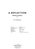 Cover page: A Reflection