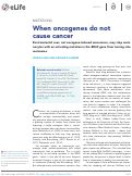 Cover page: When oncogenes do not cause cancer.