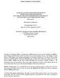 Cover page: Climate Adaptive Response Estimation: Short and long run impacts of climate change on residential electricity and natural gas consumption