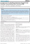 Cover page: An Approach for Identifying Brainstem Dopaminergic Pathways Using Resting State Functional MRI