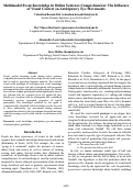 Cover page: Multimodal Event Knowledge in Online Sentence Comprehension: The Influenceof Visual Context on Anticipatory Eye Movements