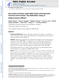 Cover page: Association between Cystatin C and MRI Measures of Left Ventricular Structure and Function: Multi-Ethnic Study of Atherosclerosis