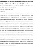 Cover page: Elucidating the Redox Mechanism of Battery Cathode Materials Made from Earth-Abundant Elements