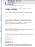 Cover page: Association of Delayed Antimicrobial Therapy with One-Year Mortality in Pediatric Sepsis