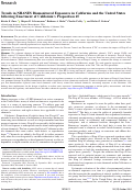 Cover page of Trends in NHANES Biomonitored Exposures in California and the United States following Enactment of California’s Proposition 65