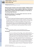 Cover page: Enhancing the Construct and Content Validity of Rating Scales for Clinical Research: Using Qualitative Methods to Develop a Rating Scale to Assess Parental Perceptions of Their Role in Promoting Infant Exercise.