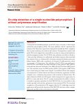 Cover page: On-chip detection of a single nucleotide polymorphism without polymerase amplification