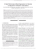 Cover page: A High Performance Block Eigensolver for Nuclear Configuration Interaction Calculations