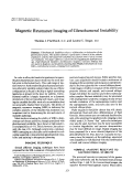 Cover page: Magnetic Resonance Imaging of Glenohumeral Instability