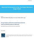 Cover page: Measured Performance of Over the Range Microwave Range Hoods