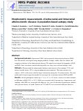 Cover page: Morphometric measurements of extracranial and intracranial atherosclerotic disease: A population-based autopsy study