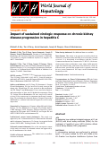 Cover page: Impact of sustained virologic response on chronic kidney disease progression in hepatitis C