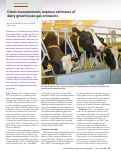 Cover page: Direct measurements improve estimates of dairy greenhouse-gas emissions