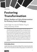 Cover page: Fostering Transformation: Ethnic Studies as Critical Intervention for Primary Source Pedagogy