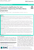 Cover page: Fluorescent amplification for next generation sequencing (FA-NGS) library preparation