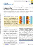 Cover page: Environment-Dependent Radiation Damage in Atmospheric Pressure X‑ray Spectroscopy