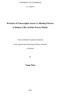 Cover page: Detection of Transcription Factor Co-Binding Patterns in Human Cells via Point Process Models