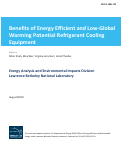 Cover page: Benefits of Energy Efficient and Low-Global Warming Potential Refrigerant Cooling Equipment