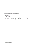 Cover page: WWI through the 1920s. Part II of Women at Berkely, The First&nbsp;Hundred Years