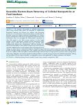 Cover page: Reversible Electron-Beam Patterning of Colloidal Nanoparticles at Fluid Interfaces.